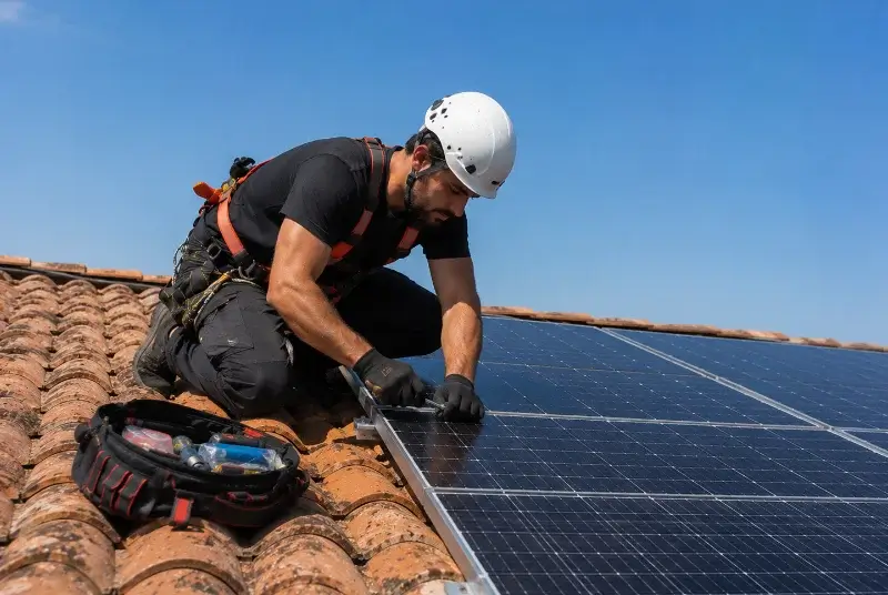 Maintenance et monitoring de panneaux solaires à Chiché