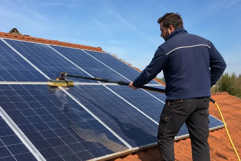 Nettoyage et entretien de panneaux solaires à Chiché